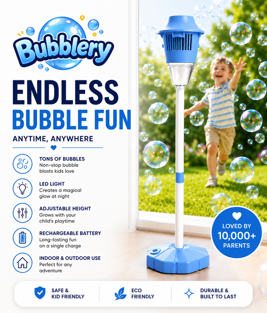 Bubblery Bubble LED Torch - endless bubble fun, anytime anywhere